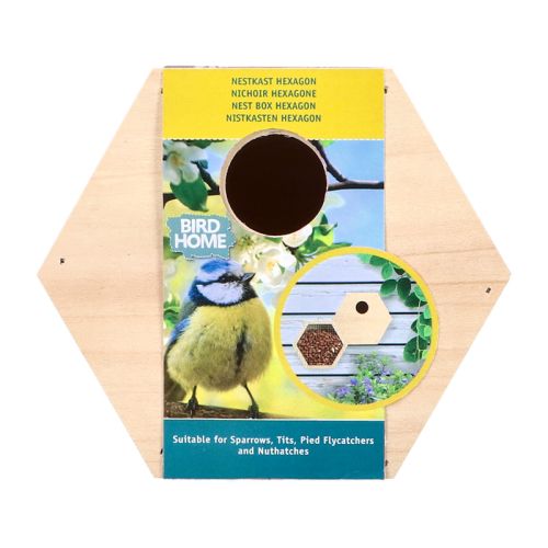 Vogelhuis hexagon - Afbeelding 2